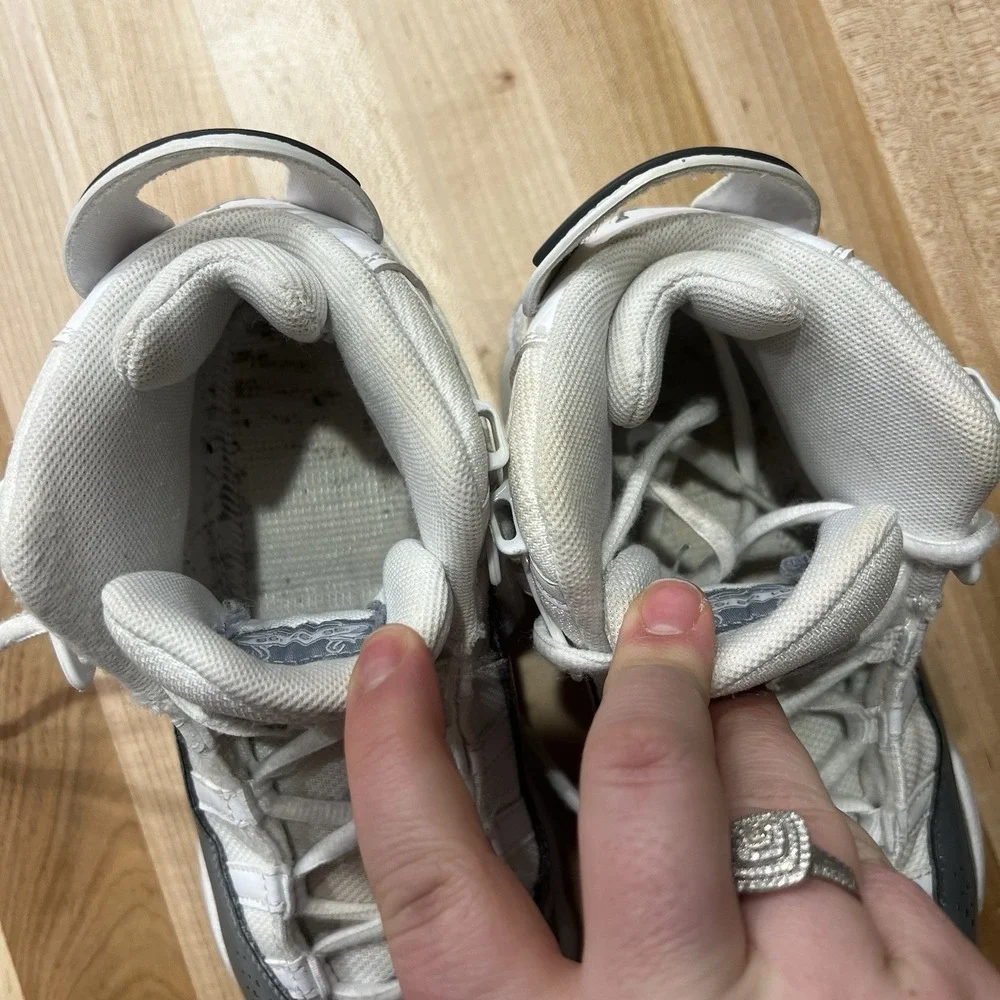 Jordan 6 Rings White‎ Cool Grey High Top Retro Sneaker, Youth Size 5.5